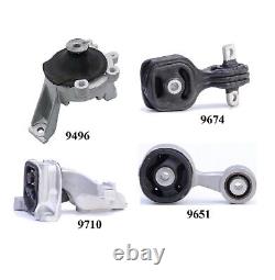 4pcs Motor & Trans Mount For 2007-2012 Acura Rdx 2.3l Auto Trans