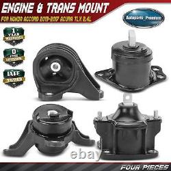 4x Engine Motor & Transmission Mount for Honda Accord 2013-2017 Acura TLX 2.4L