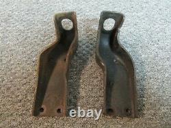 58/62 corvette stamped steel motor engine mounts GM PAIR! 59 60 61