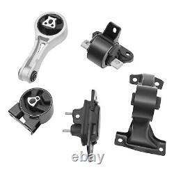 5PCS For Chrysler 200 10-14 L4-2.4L 4 Speed Engine Mounts&Transmission Mount Set