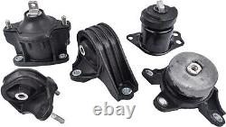 5pc Fits 13-17 Honda Accord (2.4l Engine Only) At Cvt Trans Motor Mount Set