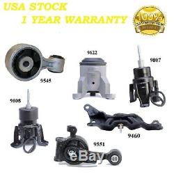 6 PCS MOTOR & TRANS MOUNT FIT 2009-2014 Nissan Maxima 3.5L