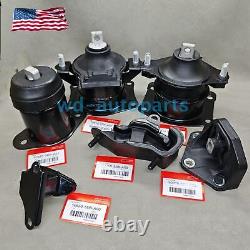 6pcs Engine Mount Kit For 2003-2007 Honda Accord V6 3.0L Auto Trans