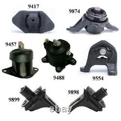 7 PCS MOTOR & TRANS MOUNT FOR 2008-2012 Honda Accord 2.4L Manual Transmission