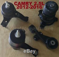9R3225 4pc fit 2.5L Motor 2012 2016 Toyota Camry Engine Transmission Mounts
