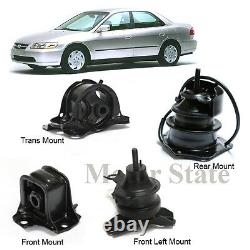 AT Trans Engine Motor Mounts Kit For 98-02 Honda Accord 2.3L AT Trans