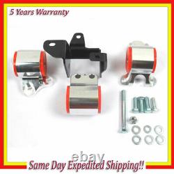 Billet Aluminum Engine Motor Mounts Kit For Honda Civic 96-00 EK B & D Series