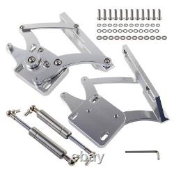 Billet Aluminum Hood Hinge Kit Pair for Mustang 1967-1969 Silver Direct Fit