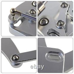 Billet Aluminum Hood Hinge Kit Pair for Mustang 1967-1969 Silver Direct Fit