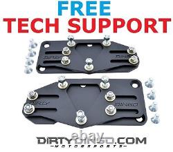 Dirty Dingo LS Conversion Adjustable Swap Mounts 58-72 Plates Powder Coated