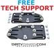 Dirty Dingo LS Conversion Adjustable Swap Mounts 58-72 Plates Powder Coated