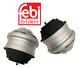 Engine Motor Mount Hydraulic Lt & Rt 2pcs OEM Febi for Mercedes 4Matic C E Class