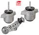 Engine Motor Mount Set & Transmission Mount 3pcs OES for Porsche Panamera V8 4.8