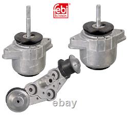 Engine Motor Mount Set & Transmission Mount 3pcs OES for Porsche Panamera V8 4.8