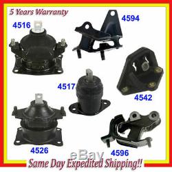 Engine Motor & Trans Mount For 03-07 Honda Accord 2.4L Kit Set 6PCS Manual M1014