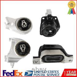 Engine Motor & Trans Mount Kit of 4 For 10-17 Chevrolet Equinox GMC Terrain 2.4L