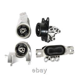 Engine Motor & Trans Mount Kit of 4 For 10-17 Chevrolet Equinox GMC Terrain 2.4L