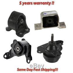 Engine Motor & Trans. Mount Set 4PCS. For 2003-2011 Honda Element 2.4L for Auto