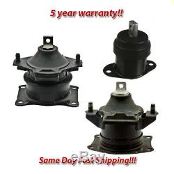 Engine Mount 3PCS -Hydraulic with Vacuum pin 2004-2007 for Acura TL 3.2L for Auto