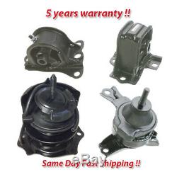 Engine & Trans Mount 4PCS. With Vacuum Pin for 98-02 Honda Accord 2.3L for Auto