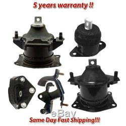 Engine & Trans Mount 5PCS Hydr. With Vacuum Pin for 04-06 Acura TL 3.2L for Manual