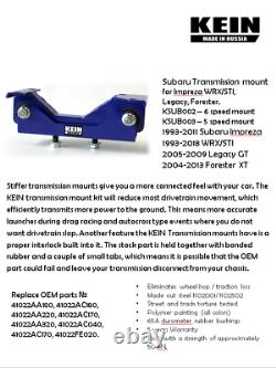 Engine & Transmission Mount Kit for Subaru Forester, Impreza WRX, STI Hand Made