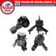 Fits 2004-2006 Toyota Sienna 3.3L 2WD Engine Motor & Trans Mount Set 4PCS