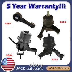 For 2011-2014 Toyota Sienna 3.5L 4PCS Engine Motor & Trans Mount Hydraulic Set