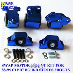 For 92-95 Honda Civic 94-01 Integra EG 2bolt B D DC2 Swap Engine Motor Mount Kit