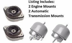 For Audi A4 A6 VW Passat 2.8L 6cyl Auto Transmission Engine Motor Mount Set NEW