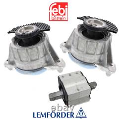 For Mercedes C250 Engine Motor Mount & Transmission Mount Set 3pcs OE Febi