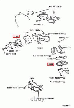 Genuine Toyota LandCruiser 80 Series HZJ 1HZ 4.2 Diesel Front Engine Mount x2