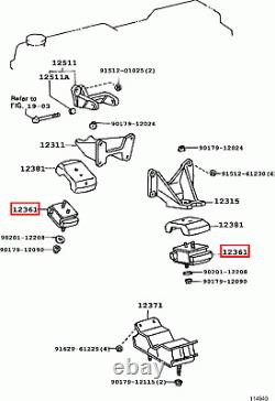 Genuine Toyota LandCruiser 80 Series HZJ 1HZ 4.2 Diesel Front Engine Mount x2