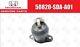 Honda OEM RUBBER ASSY, ENGINE SIDE MOUNTING (AT) 50820-SDA-A01 Genuine