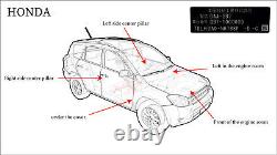 Honda OEM RUBBER ASSY, ENGINE SIDE MOUNTING (AT) 50820-SDA-A01 Genuine