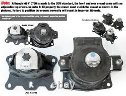 Innovative 03-07 Honda Accord V6 10-14 Acura Tsx V6 04-08 Tl Motor Mounts Kit