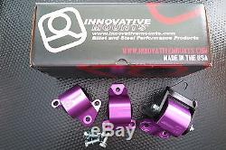 Innovative Mounts B/d Billet Mount 2 Bolt Kit 96-00 CIVIC Custom Purple Anodized