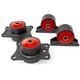 Innovative for 00-09 Honda S2000 F-Series Black Steel Mounts 95A Bushings Rear