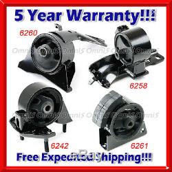 K005 Fit 93-97 Toyota Corolla 1.6L Engine & Trans Mount for Auto Trans (4pc Set)