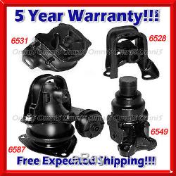 K006 Fit 94-97 Honda Accord 2.2L Engine Motor & Trans. Mount with AT (4pc Set)