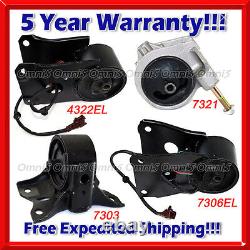 K028 Fits 00-01 Infiniti I30 3.0L Engine & Trans Mount withSensor for AUTO 4pc Set