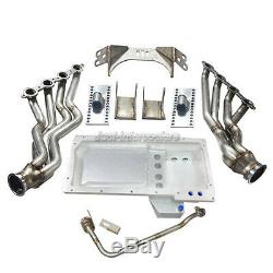 LS1 Motor T56 Transmission Mount Kit Oil Pan Header For 89-00 Nissan 300ZX Z32