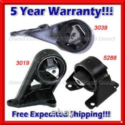 M518 For 1999-2004 Jeep Grand Cherokee 4WD 4.0L AUTO Motor & Trans Mount Set 3pc