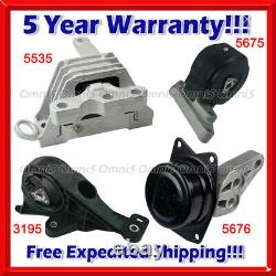 M912 Fit 2013-2019 Cadillac XTS 3.6L AWD AUTO Engine Motor & Trans Mount Set 4pc