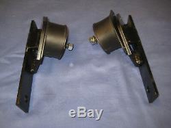 MG PAIR MGB V8 METAL ENGINE MOUNTING BRACKETS & RUBBERS v8 conversion M1B