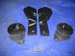 MG PAIR MGB V8 METAL ENGINE MOUNTING BRACKETS & RUBBERS v8 conversion M1B