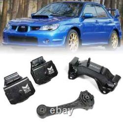 Megan Reinforced Engine Motor Mounts For 95-07 Subaru Impreza Wrx Gc Gd 5mt Only