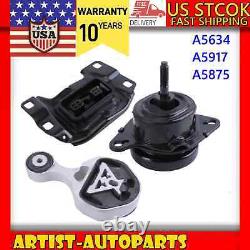 N228 Fits 2016-2019 Ford Explorer 2.3L FWD AUTO Engine Motor & Trans Mount Set