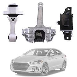 N482 For 2017-2018 Hyundai Elantra 2.0l Auto Motor & Transmission Mount 3pcs/set
