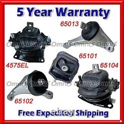 N893 Fits 2013-2018 Acura RDX 3.5L AUTO Motor & Transmission Mount Set 5pc